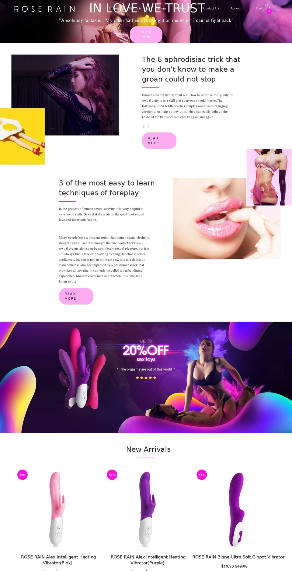iroserain.com — Shopify storefront screenshot