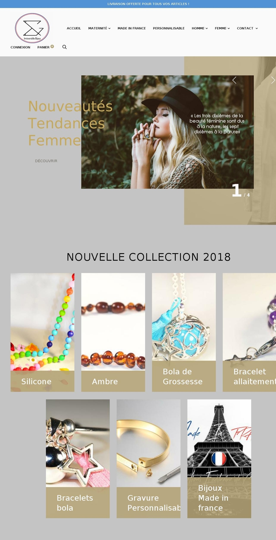 irreversible-bijoux.com — Shopify storefront screenshot
