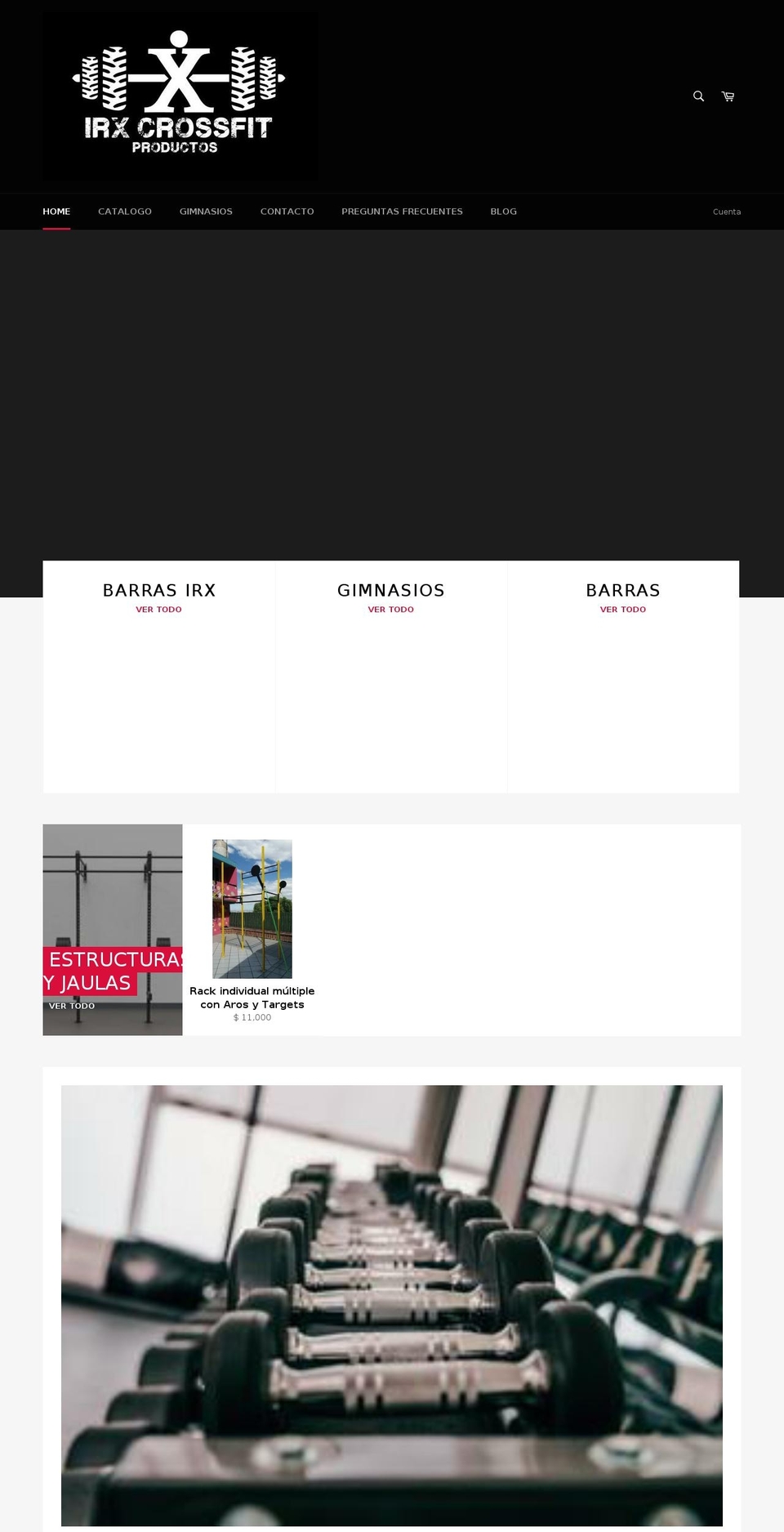 irxfitness.com — Shopify storefront screenshot