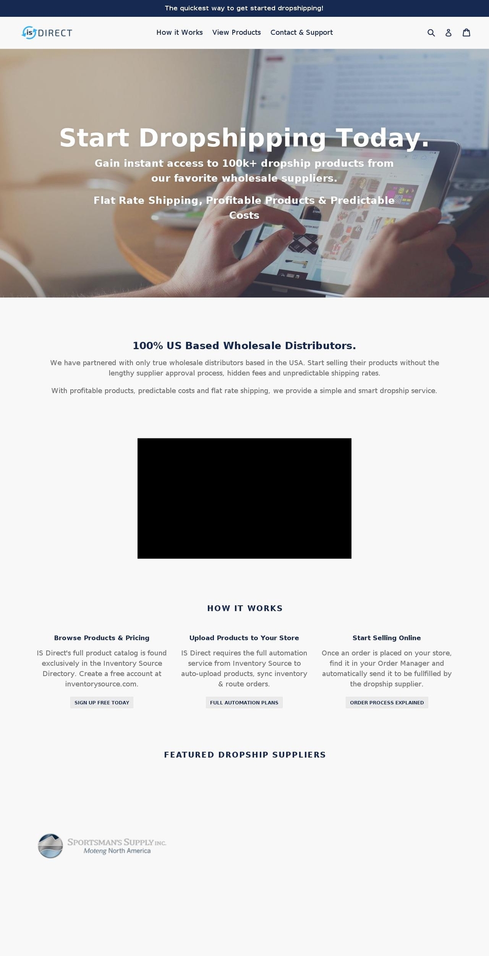 is-direct.com — Shopify storefront screenshot