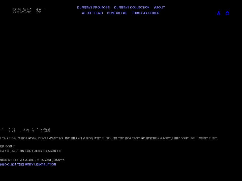 isaacloth.com shopify website screenshot