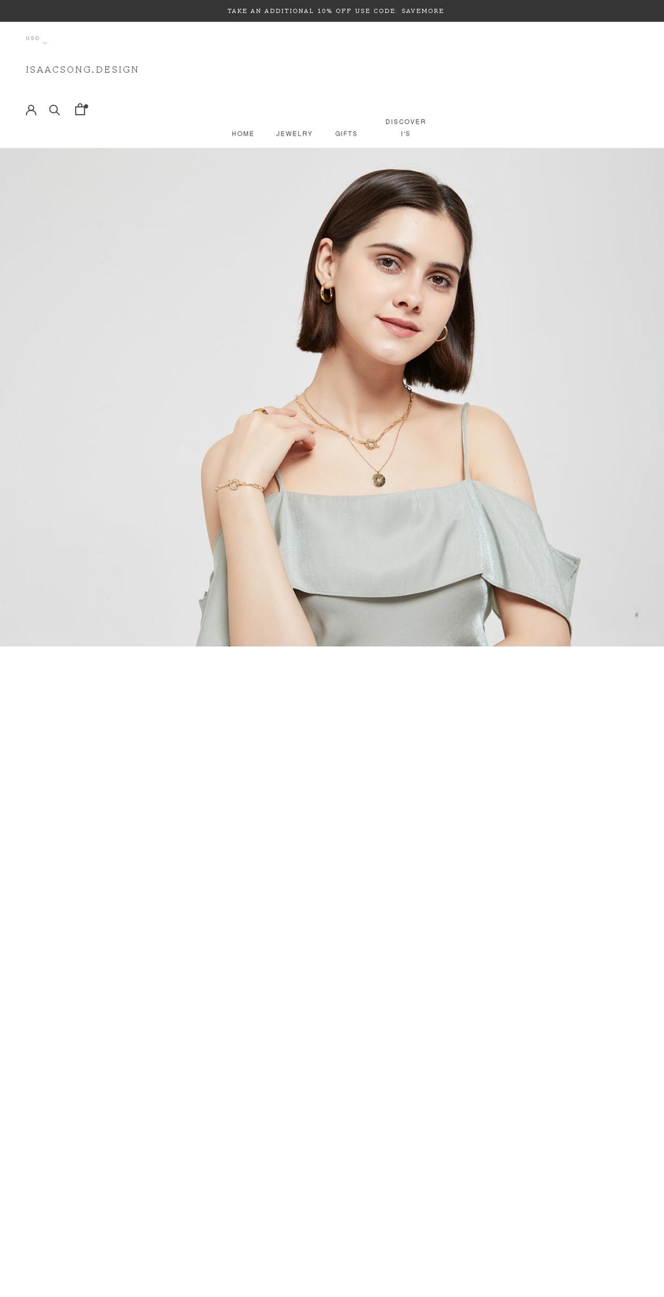 isaacsong.com shopify website screenshot