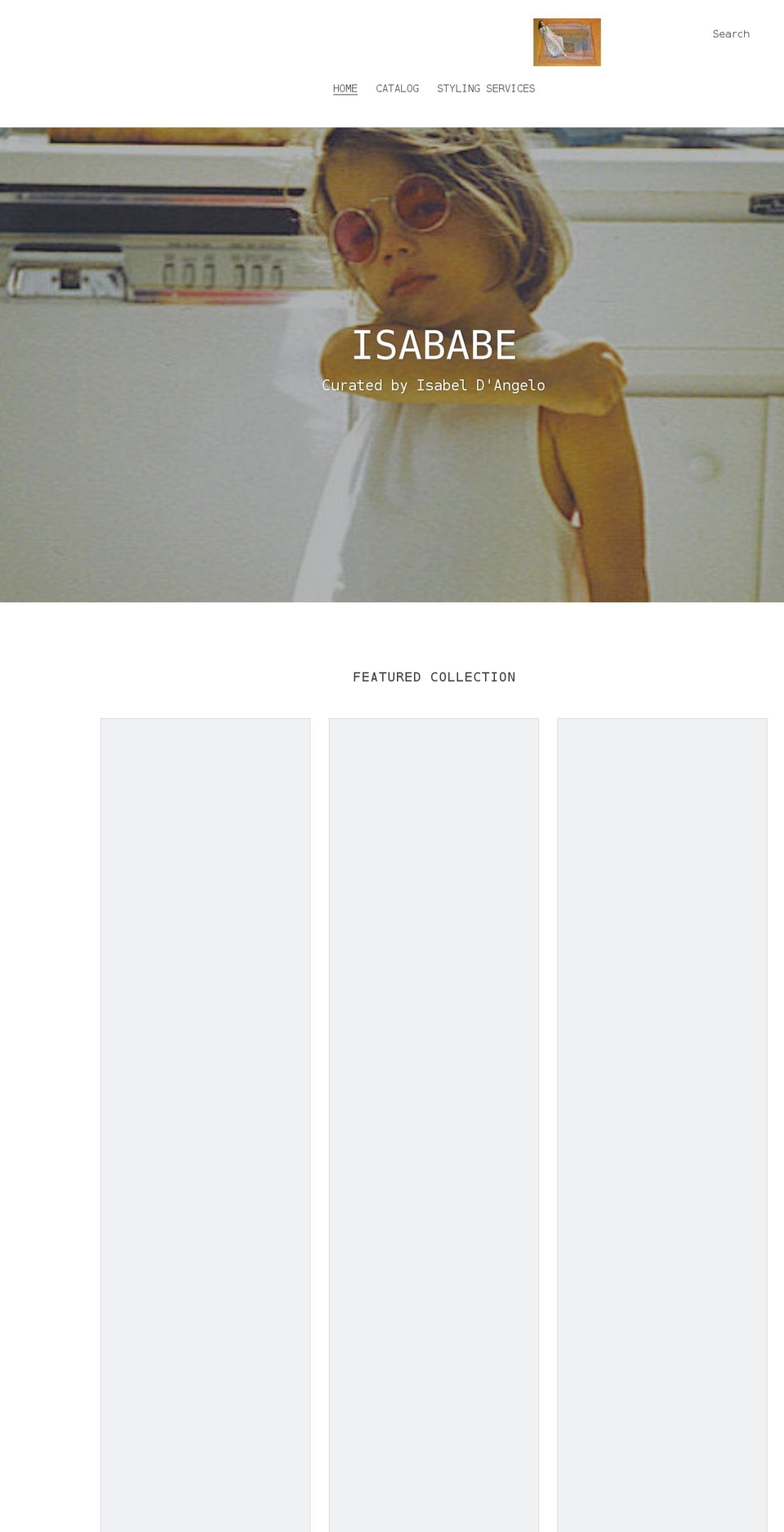 isababebrand.com shopify website screenshot