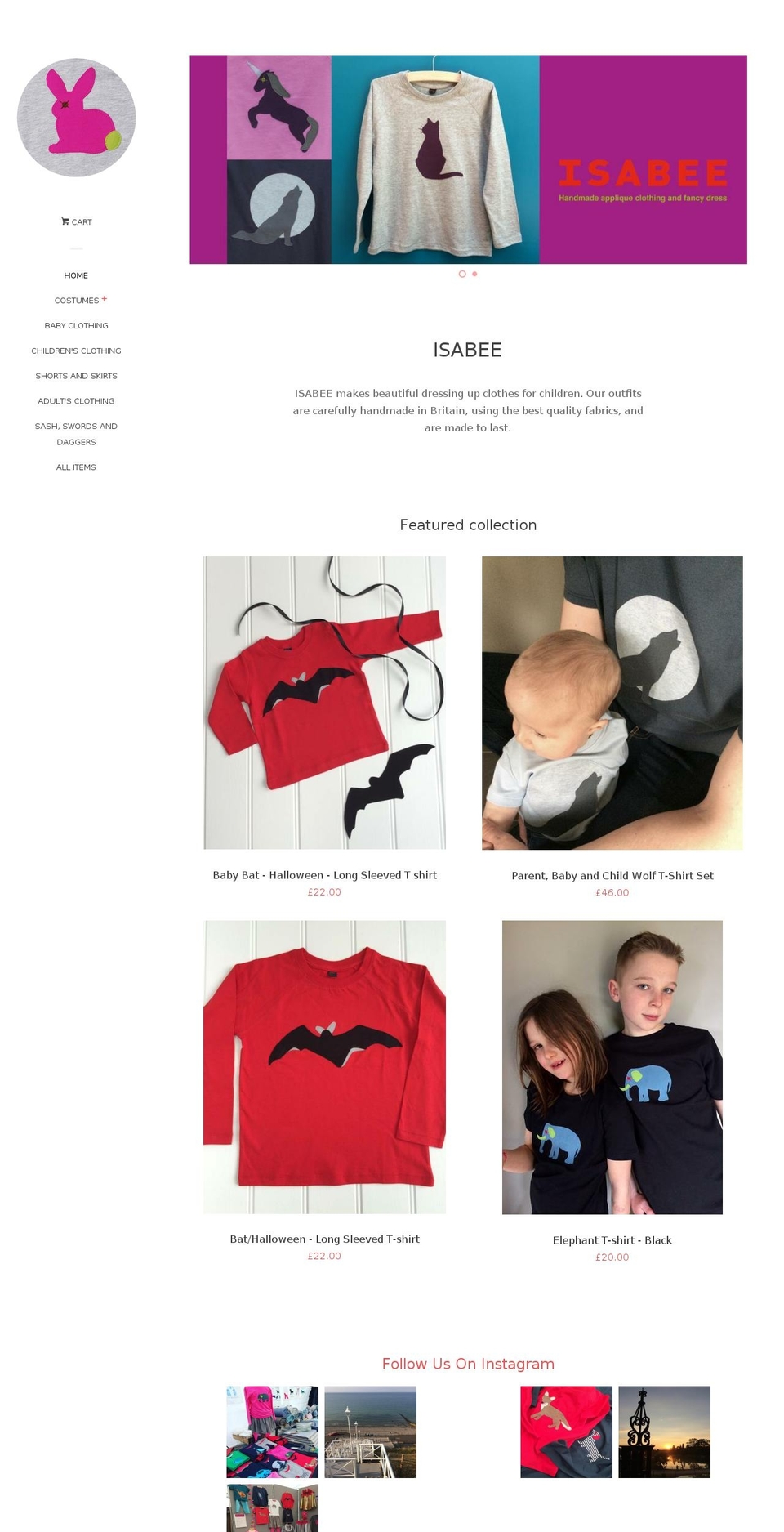isabee.com — Shopify storefront screenshot