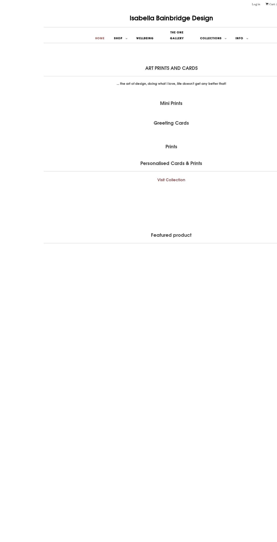 isabellabainbridgedesign.com shopify website screenshot