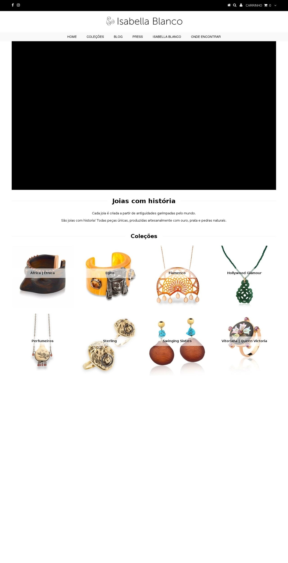 isabellablanco.com.br shopify website screenshot