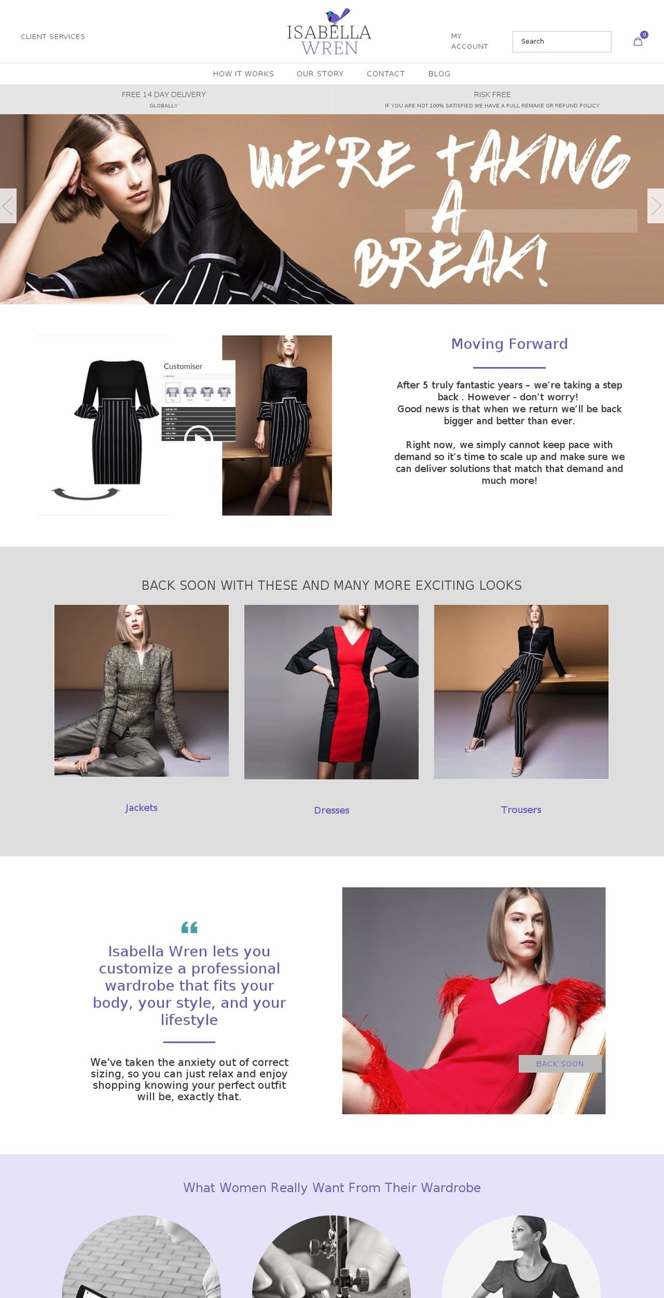 isabellawren.com shopify website screenshot