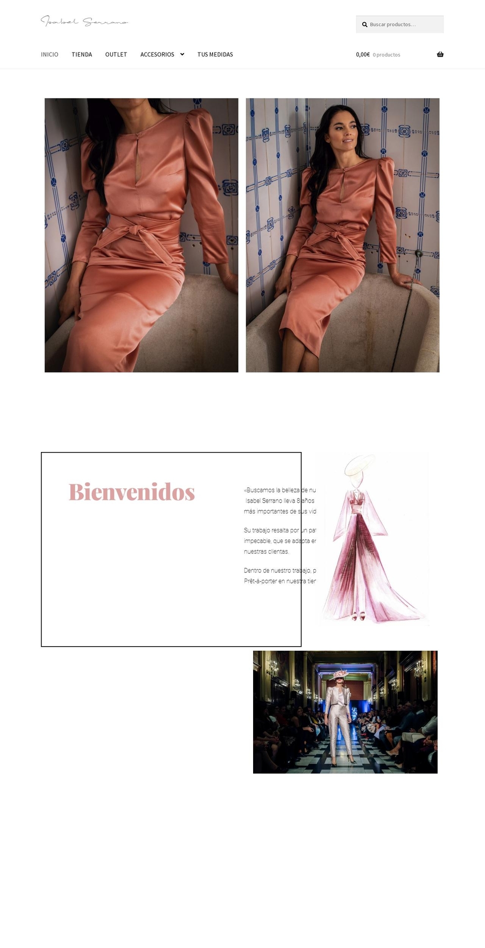 isabelserranomoda.com — Shopify storefront screenshot