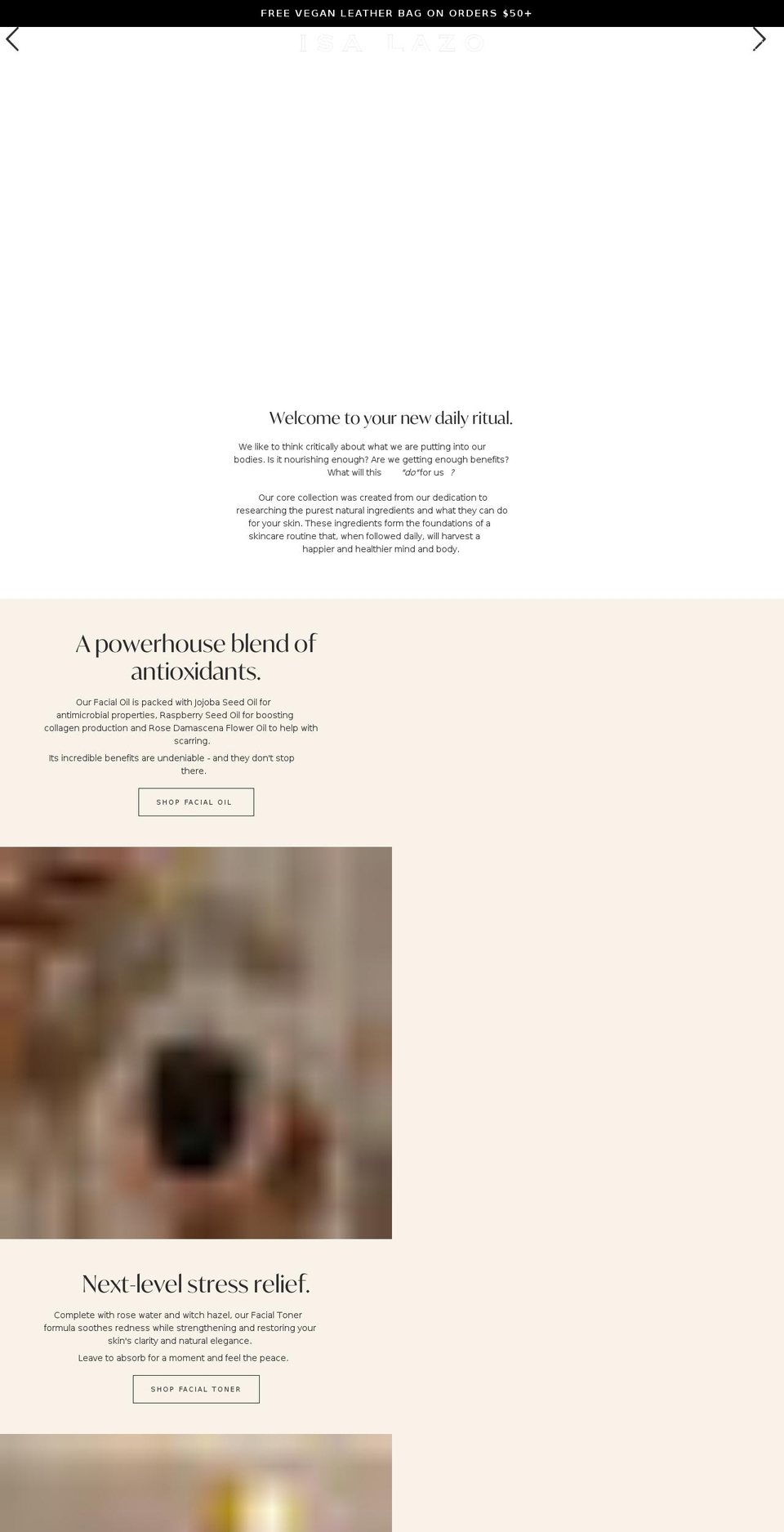 isalazo.com shopify website screenshot