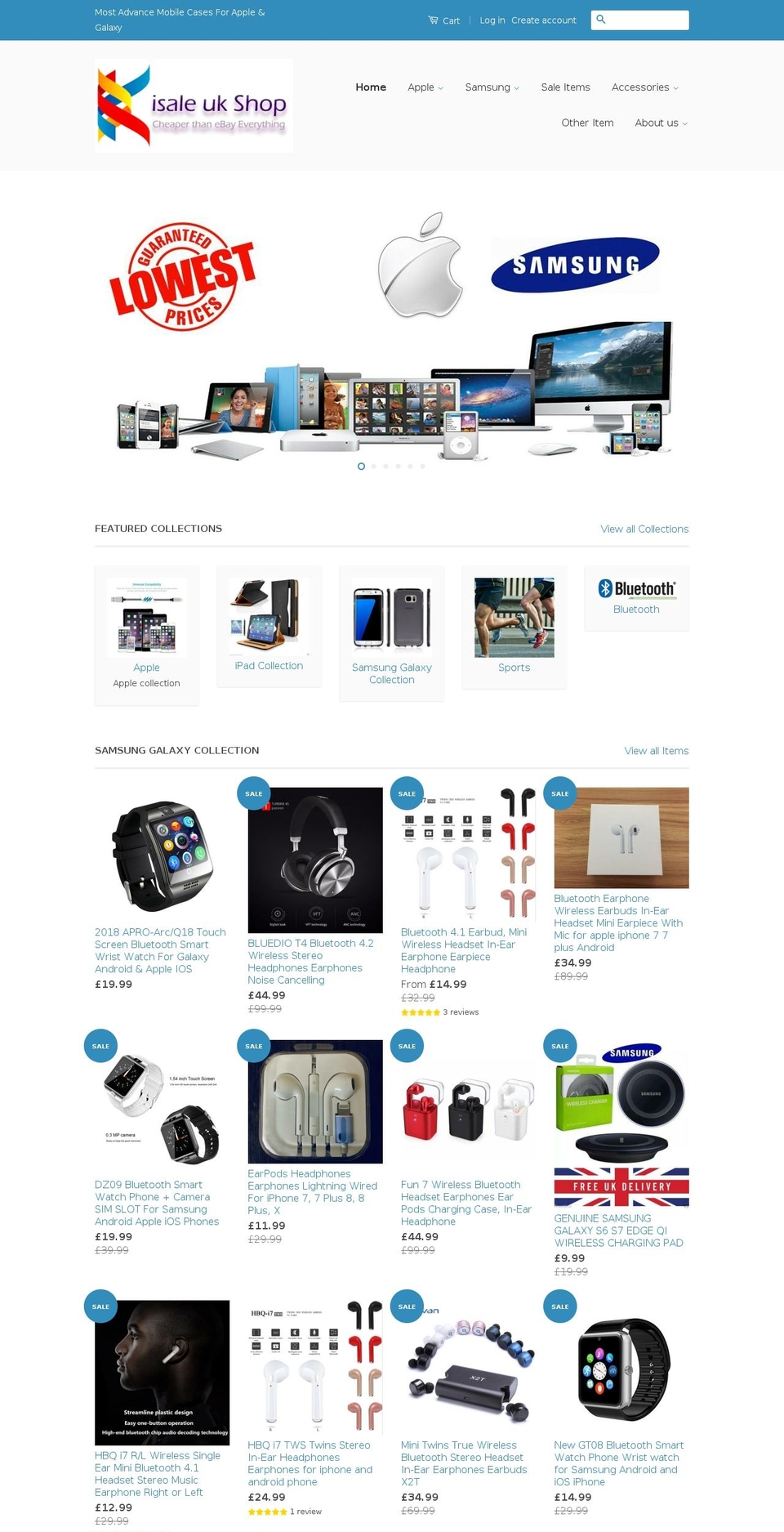 isaleuk.com shopify website screenshot