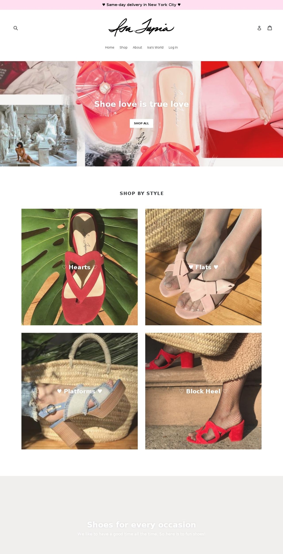 isatapia.com shopify website screenshot