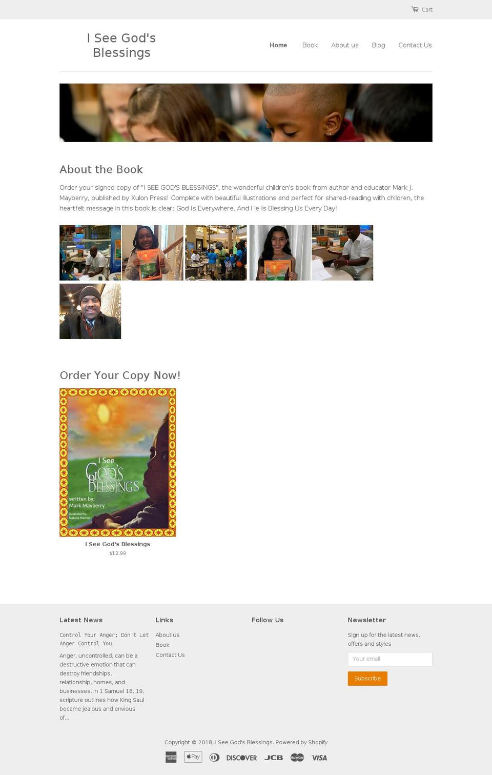iseegodsblessings.com — Shopify storefront screenshot