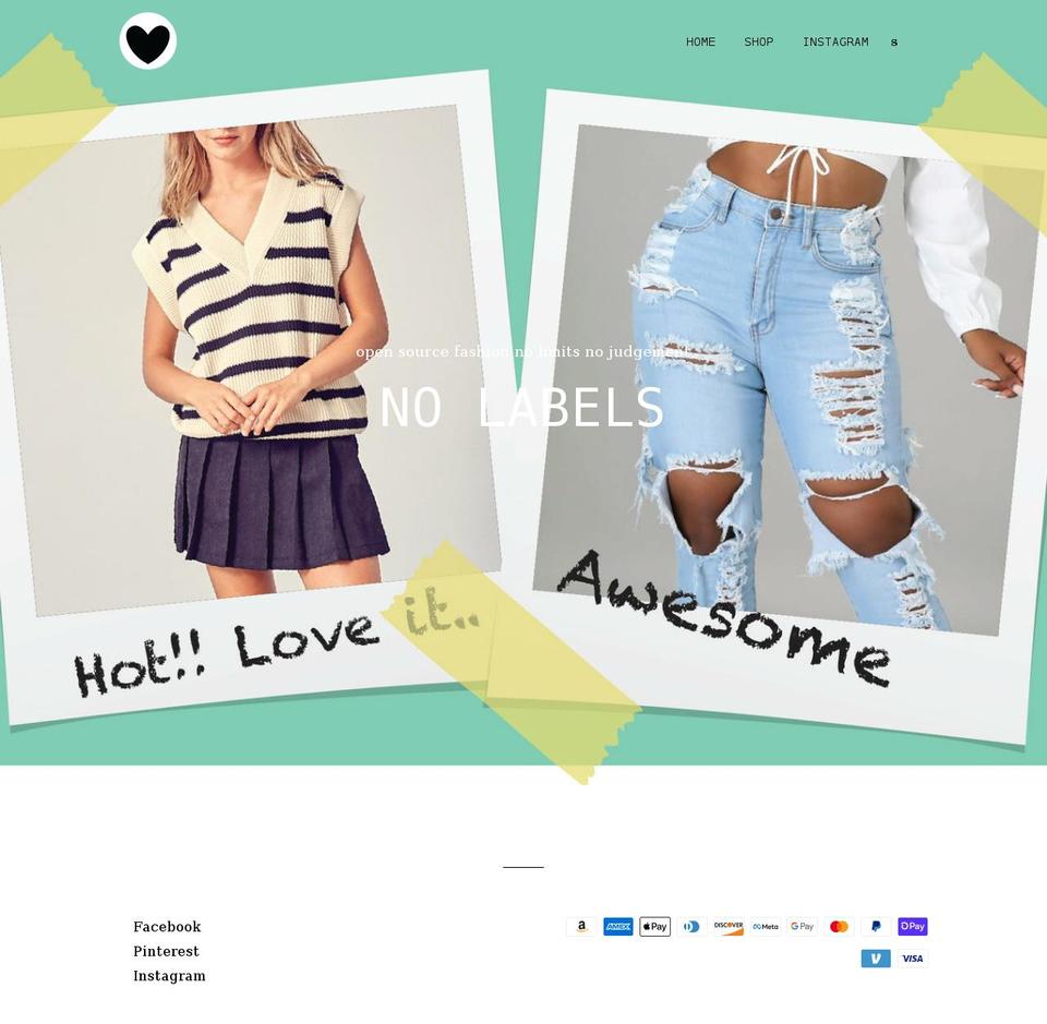 iseenolabels.com shopify website screenshot