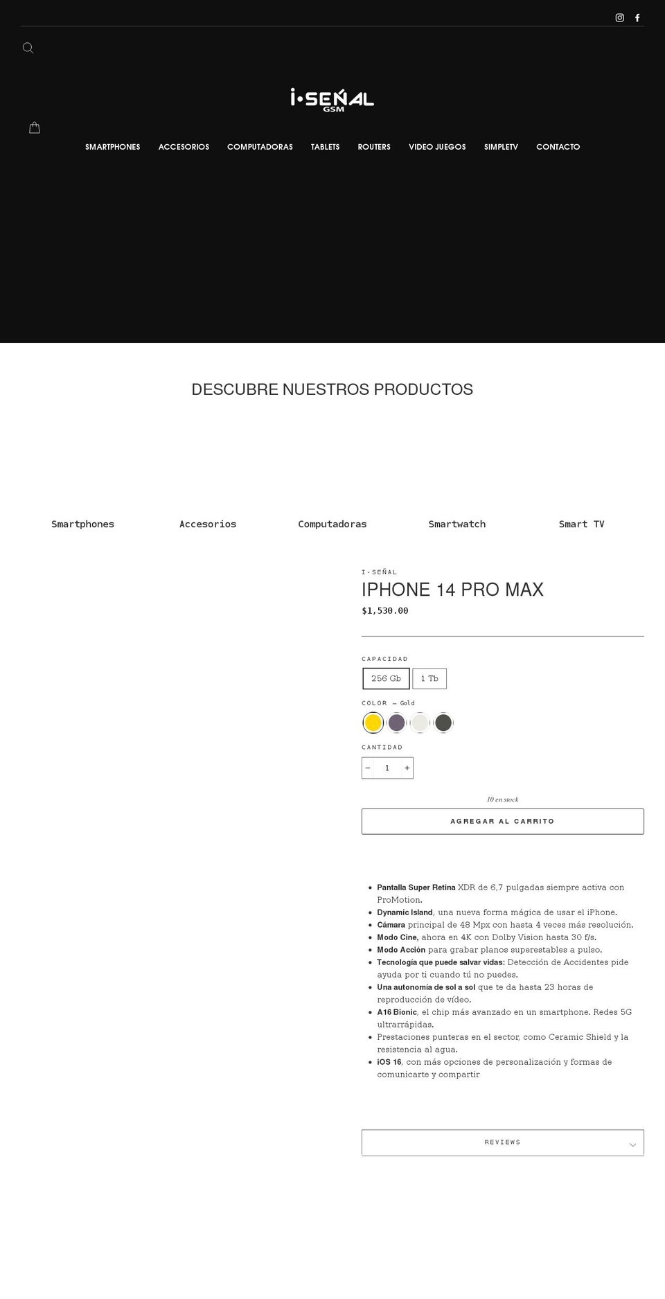 isenal.com shopify website screenshot