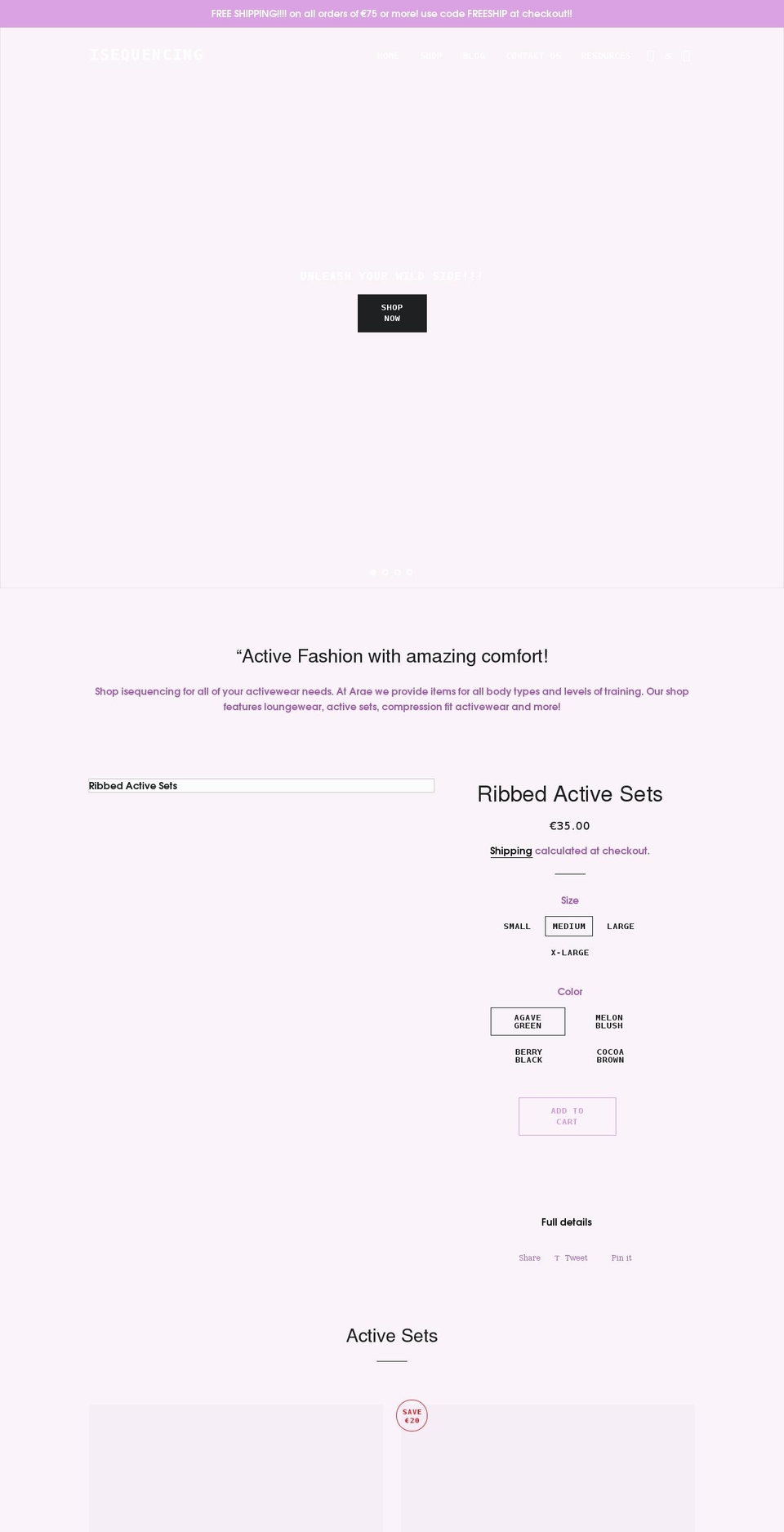 isequencing.com shopify website screenshot