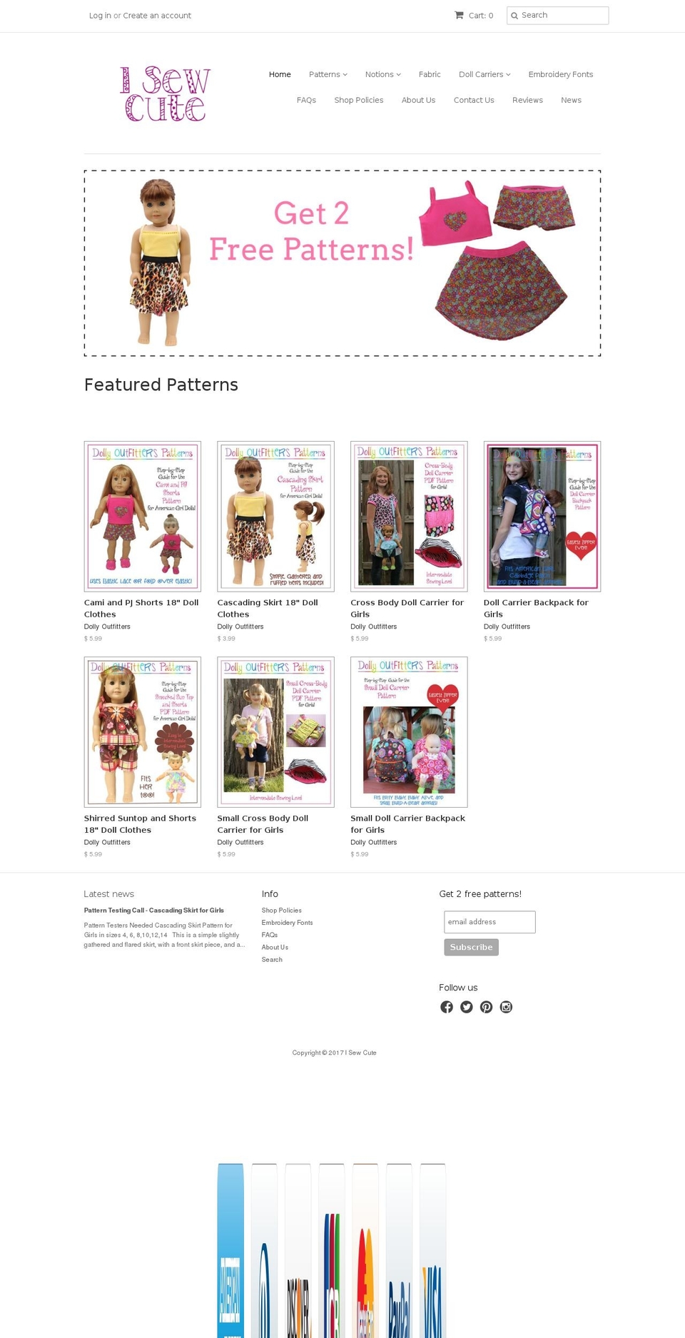 isewcuteshop.com shopify website screenshot
