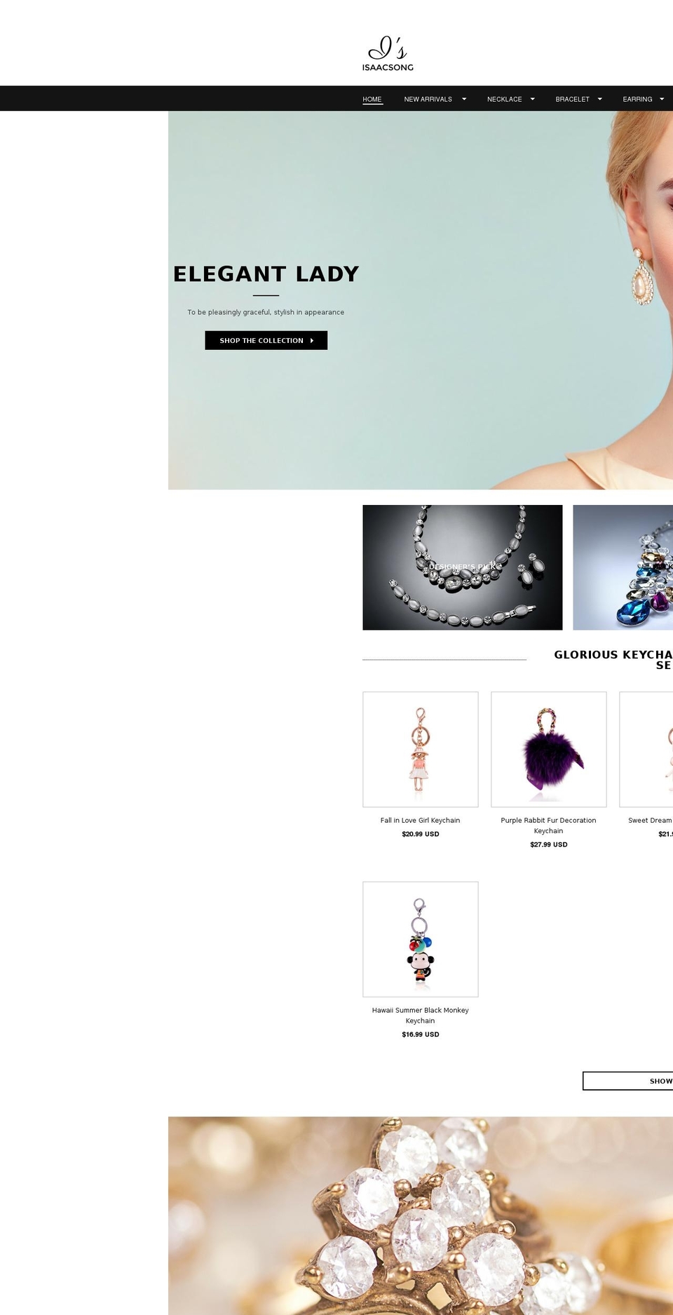 isfashionjewelry.com shopify website screenshot