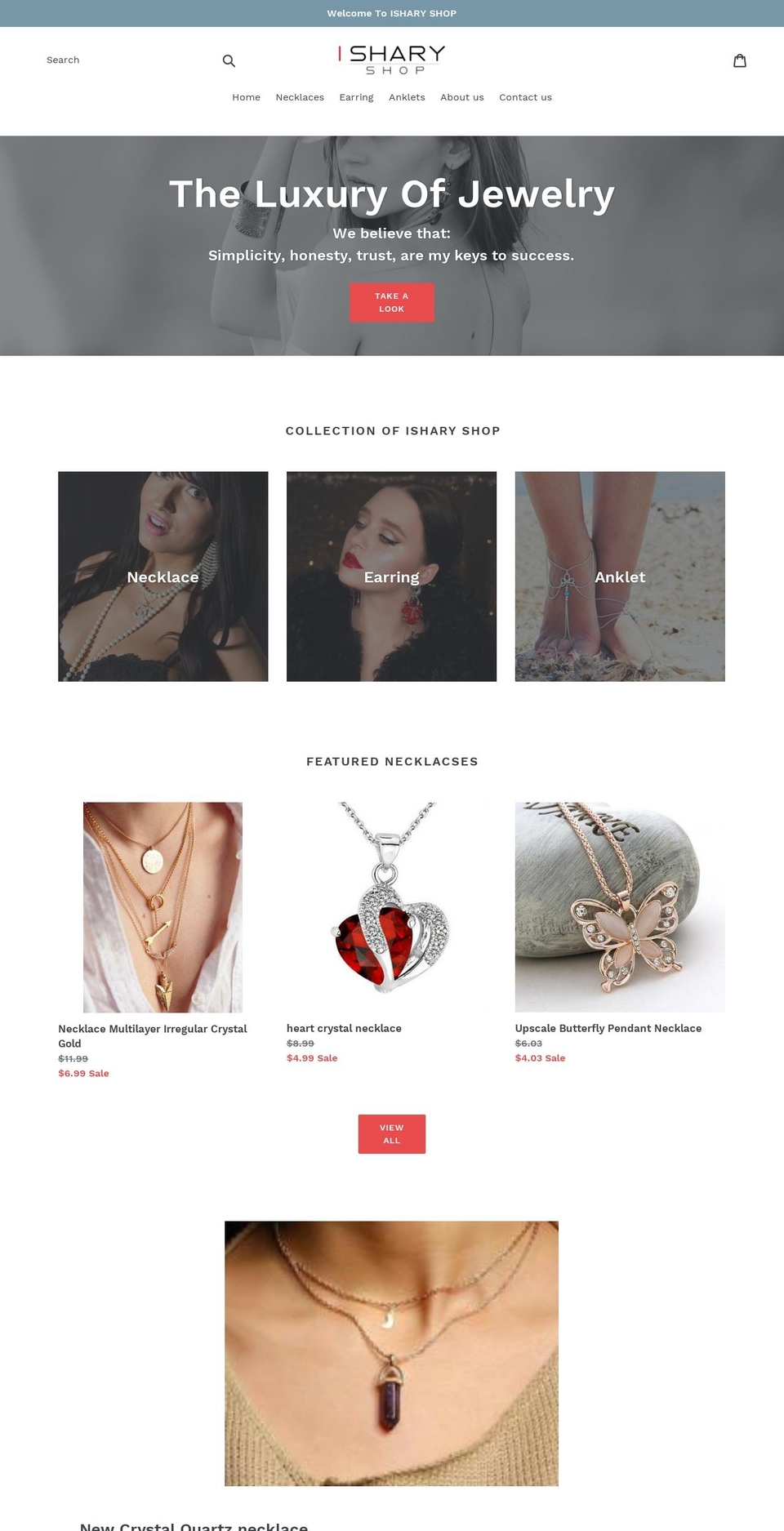 ishary.com — Shopify storefront screenshot