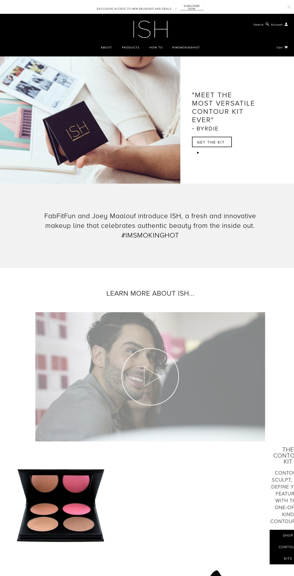 ishbeauty.com shopify website screenshot