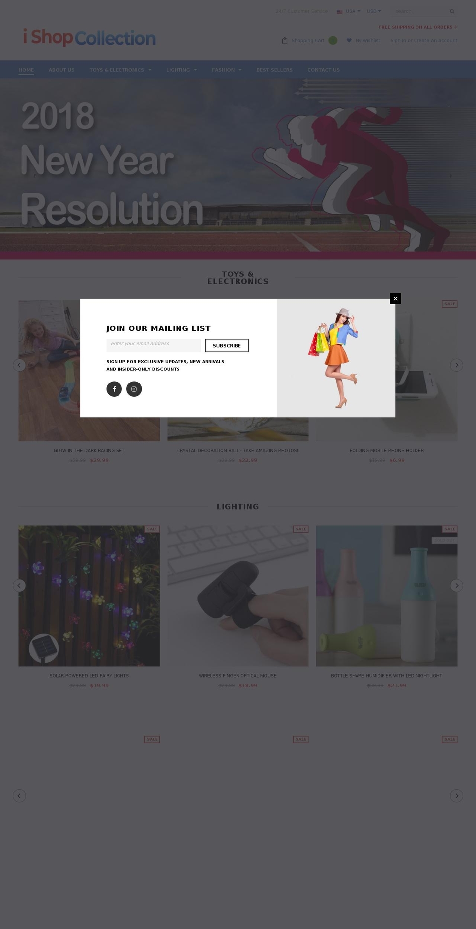 ishopcollection.com — Shopify storefront screenshot