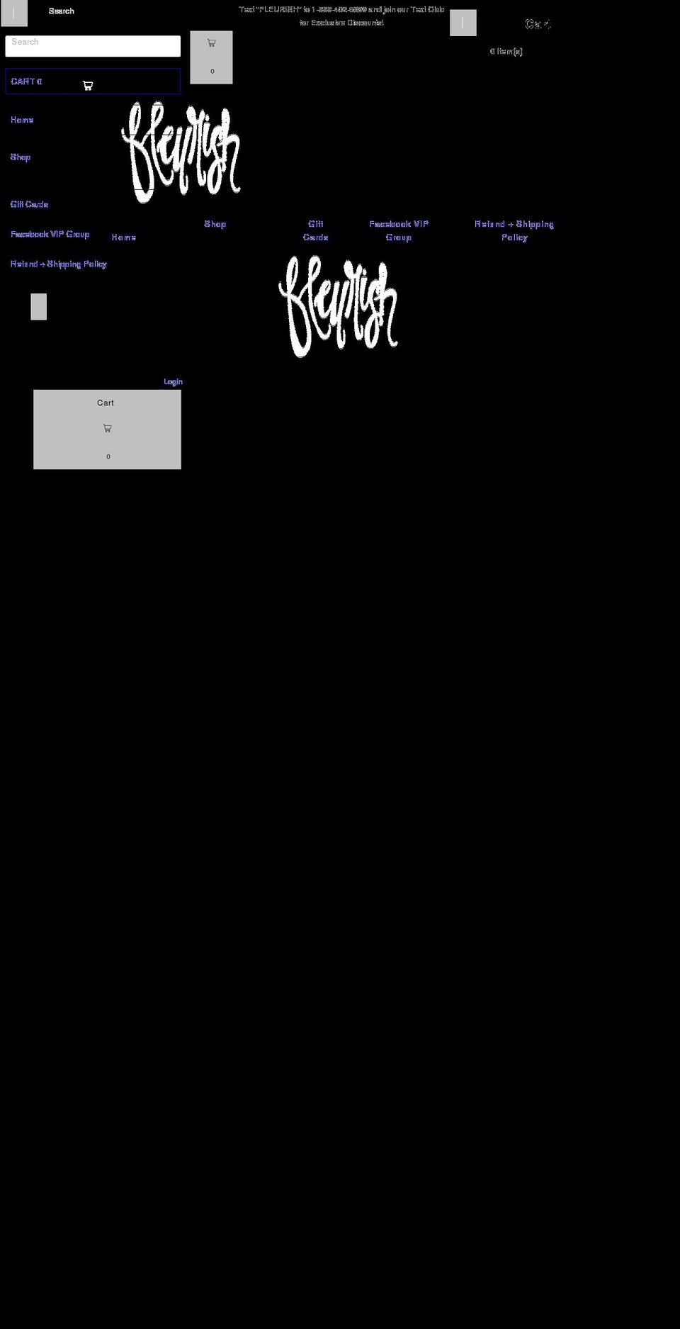 ishopfleurish.com shopify website screenshot