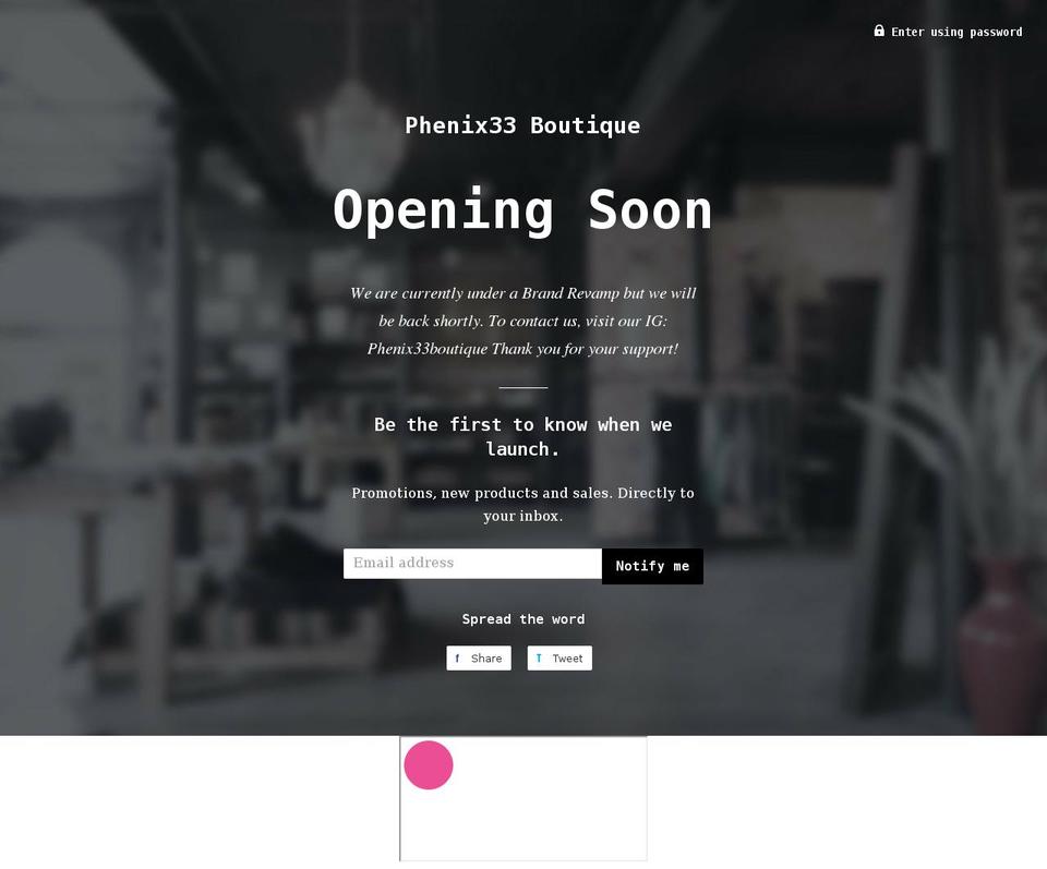 ishopphenix33.com shopify website screenshot