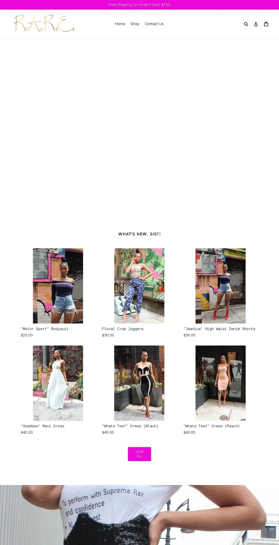 ishoprareform.com — Shopify storefront screenshot
