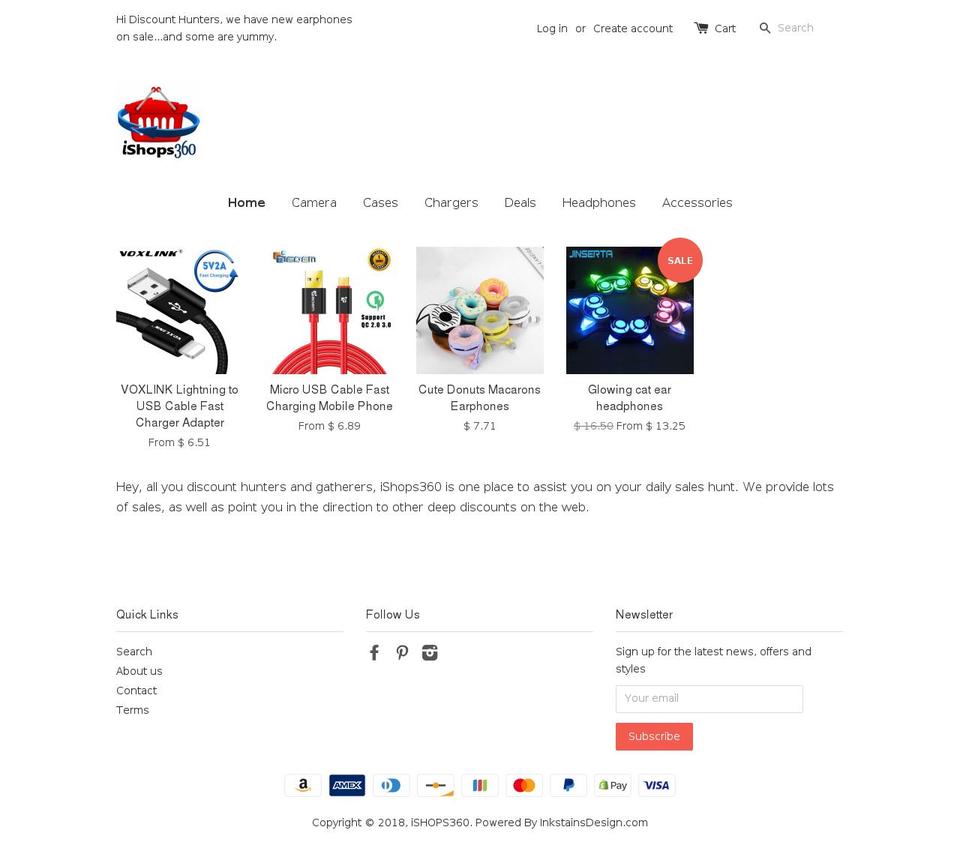 ishops360.com — Shopify storefront screenshot