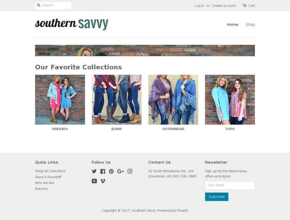 ishopsouthern.com shopify website screenshot