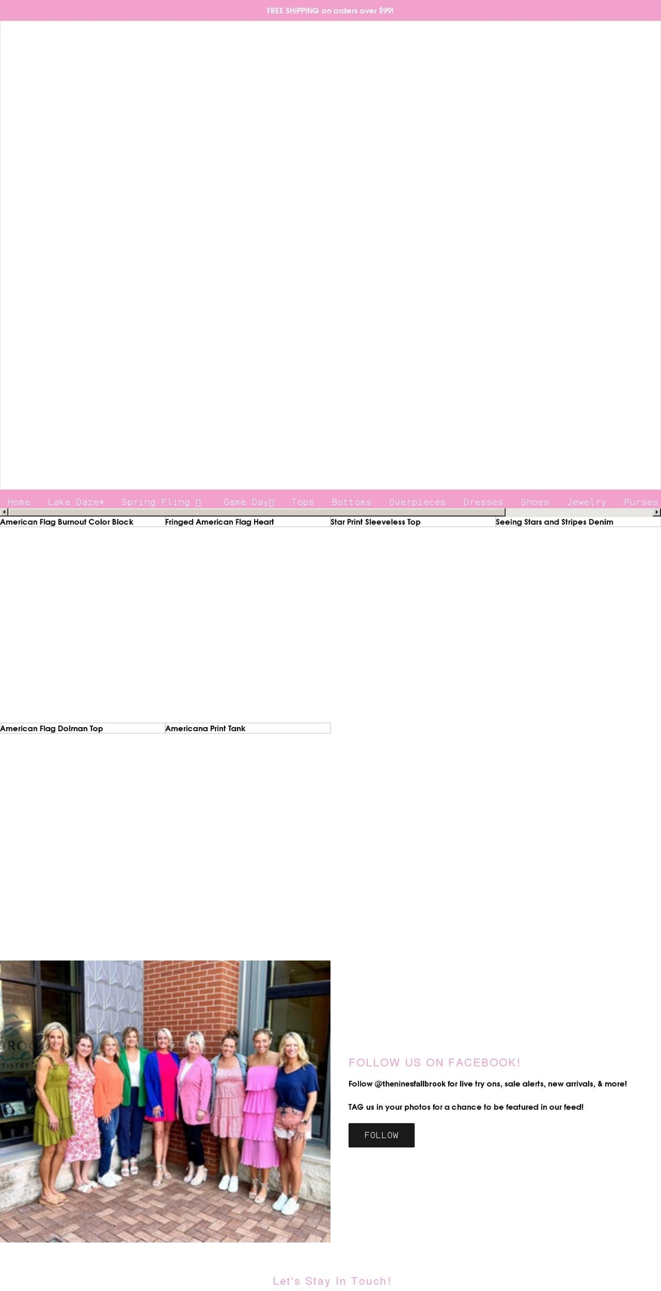 ishopthenines.com shopify website screenshot