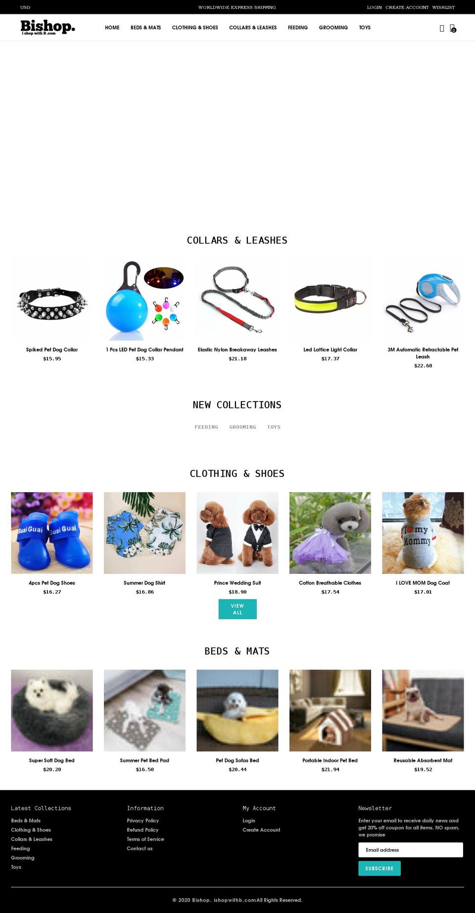 ishopwithb.com shopify website screenshot