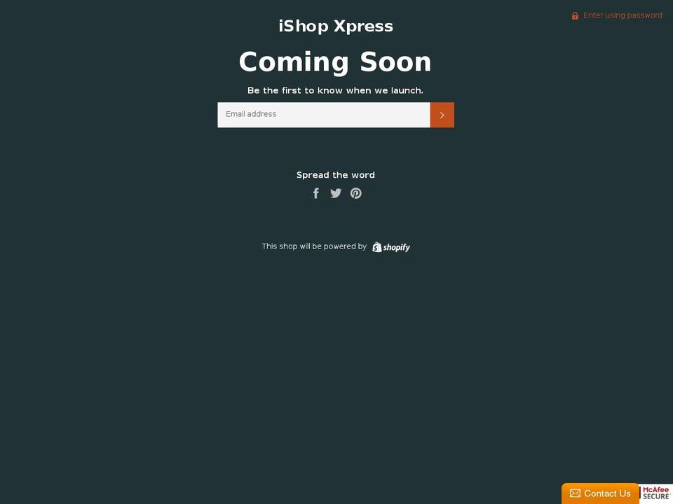 ishopxpress.com — Shopify storefront screenshot