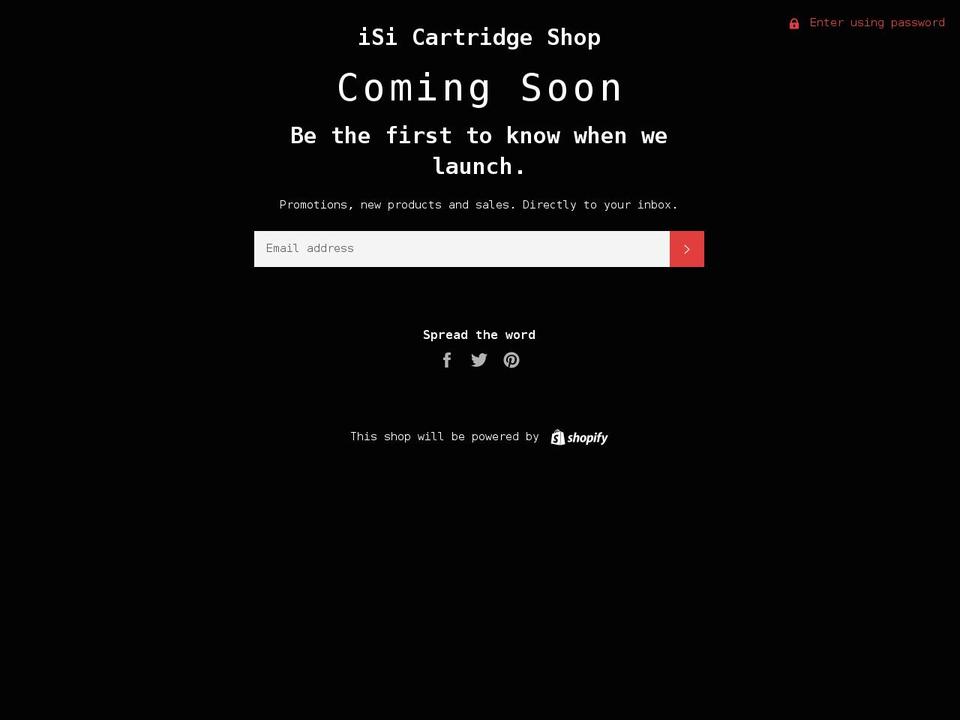 isi-cartridge-shop.myshopify.com shopify website screenshot