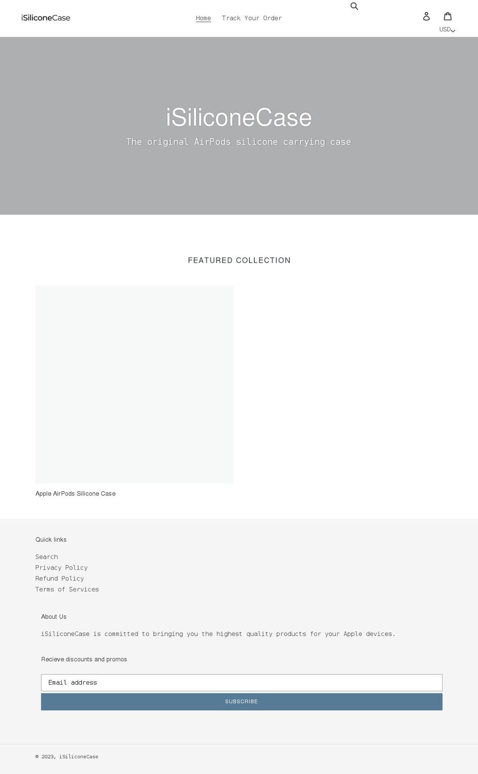 isiliconecase.com shopify website screenshot
