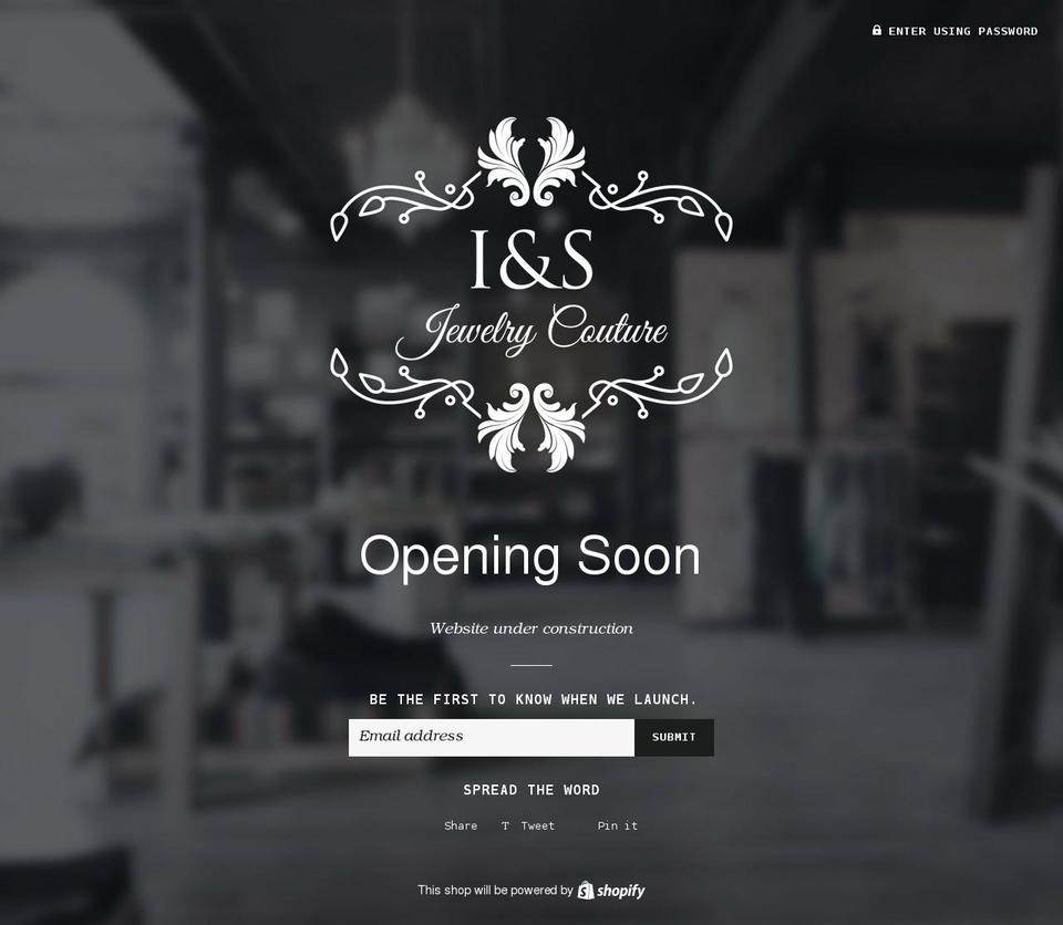 isjewelrycouture.com shopify website screenshot