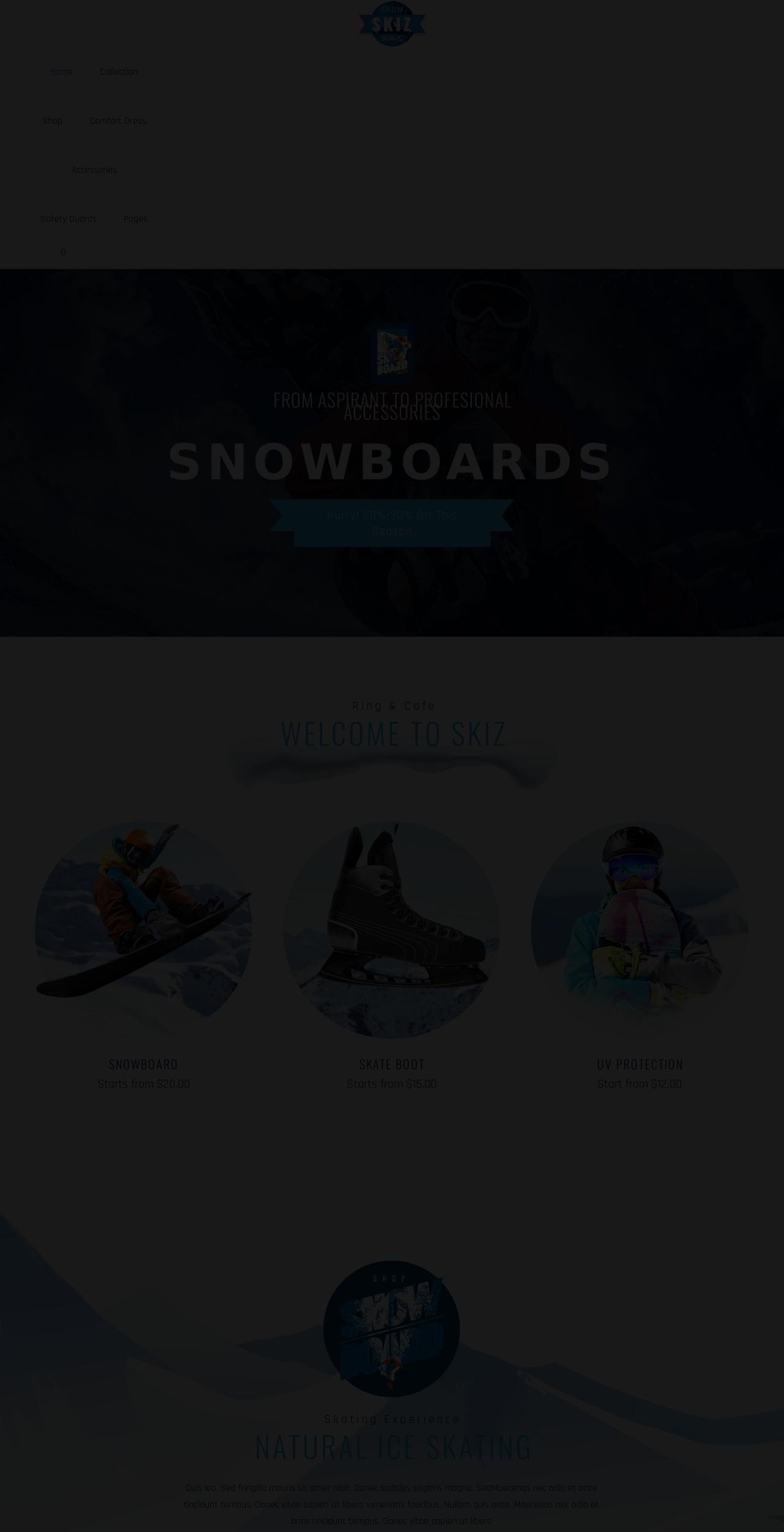 iskate-demo.myshopify.com shopify website screenshot