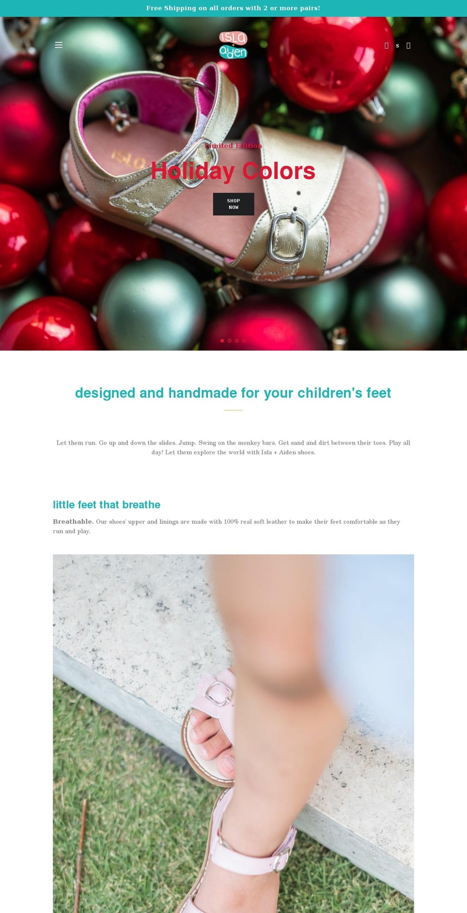 islaandaiden.com shopify website screenshot