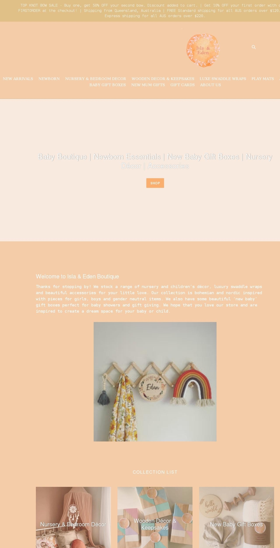 islaandeden.com shopify website screenshot