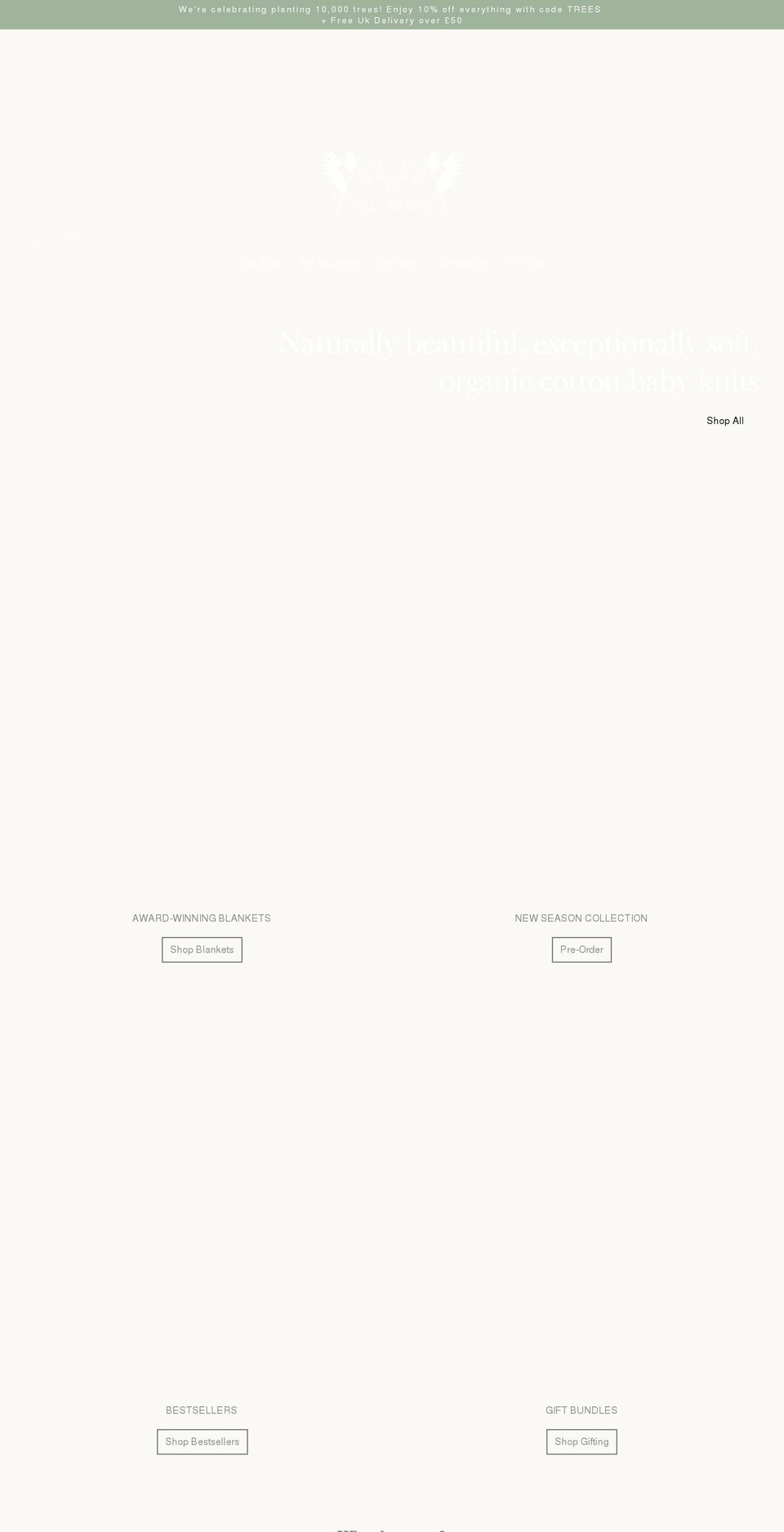 islaandfraser.co.uk shopify website screenshot