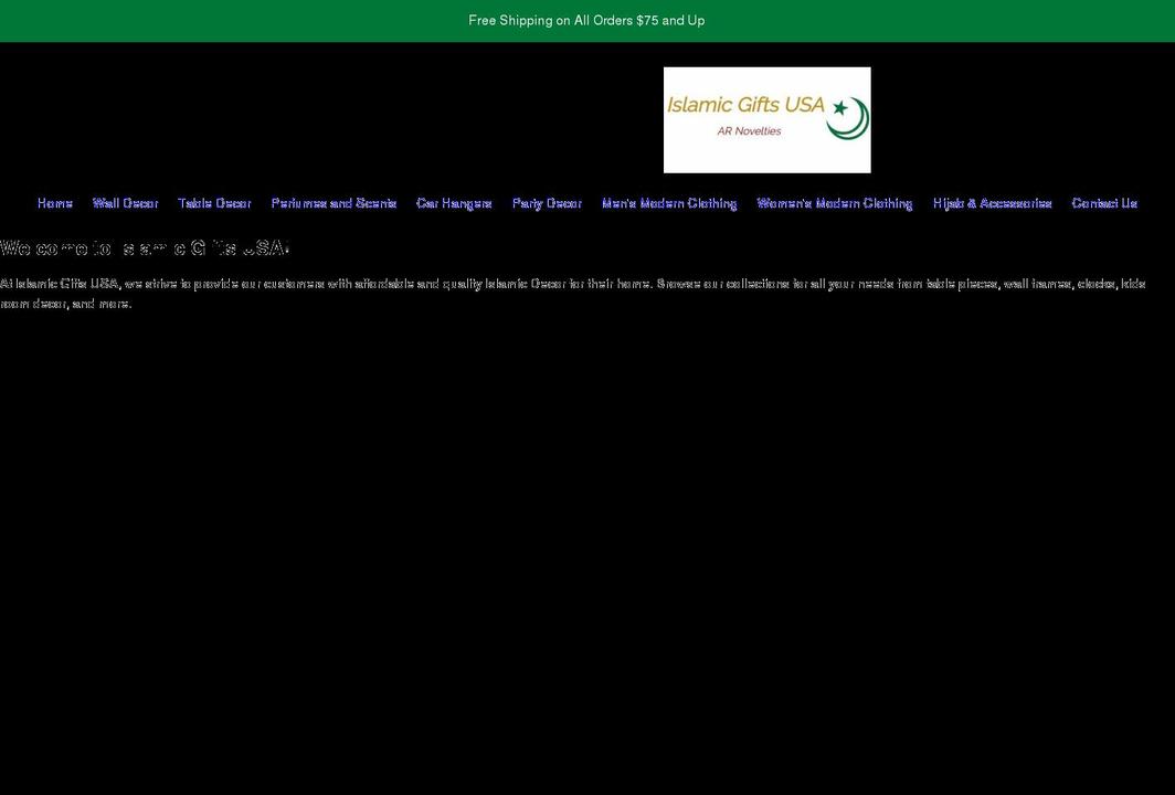 islamicgiftsusa.com shopify website screenshot