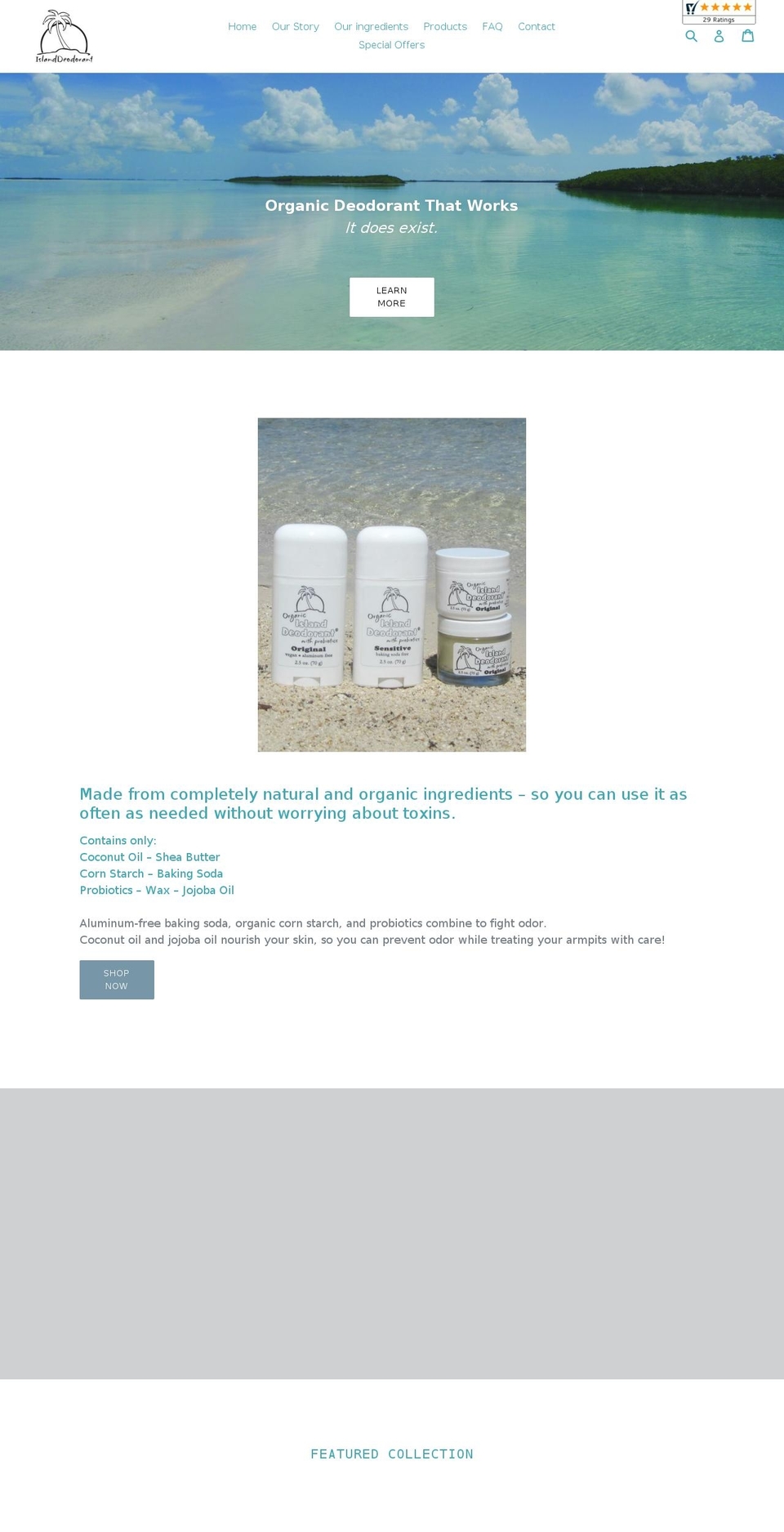 island-body.com — Shopify storefront screenshot