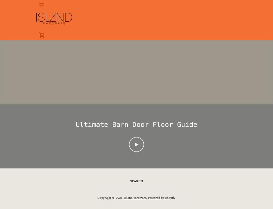 island-hardware.com shopify website screenshot