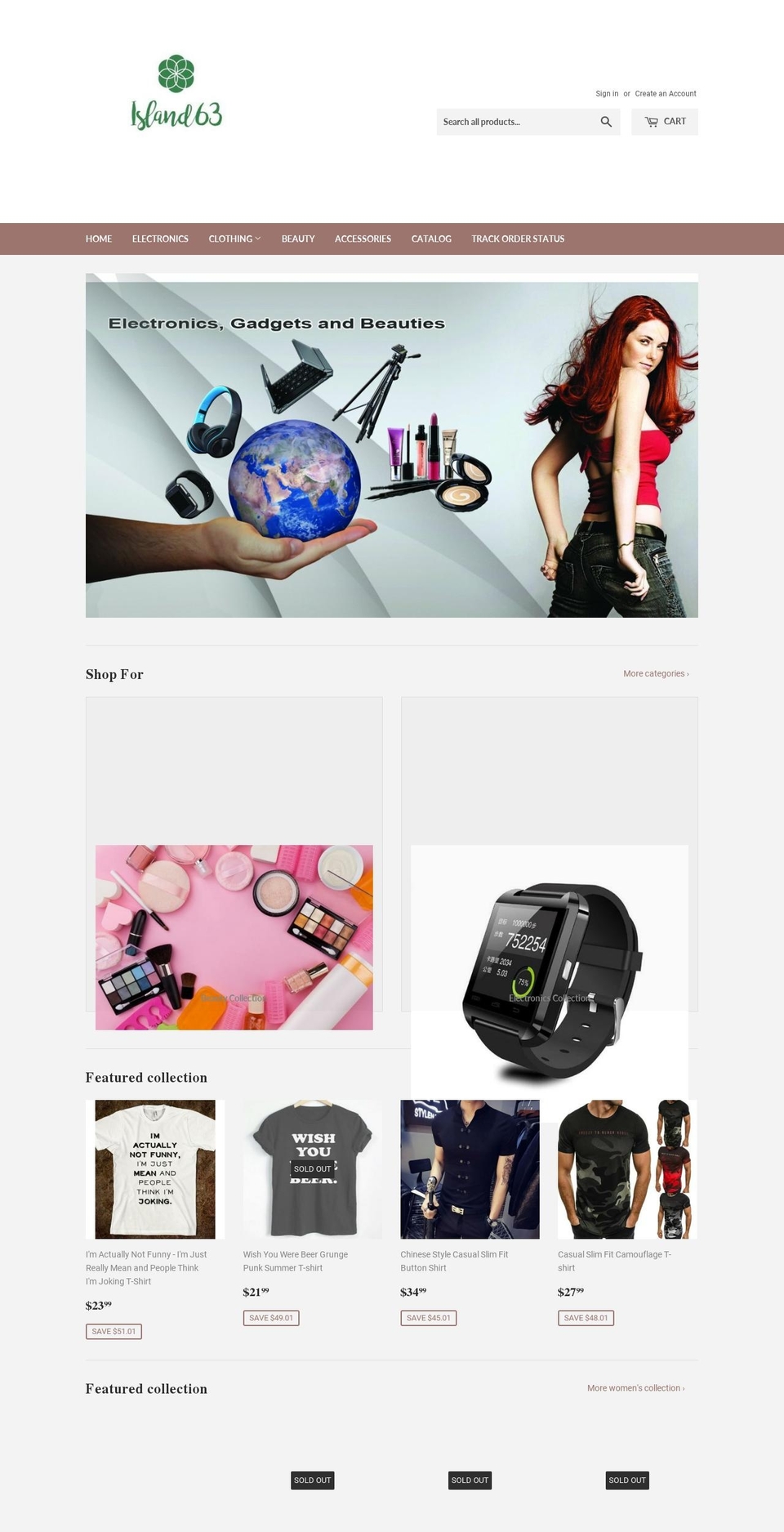 island63.store shopify website screenshot