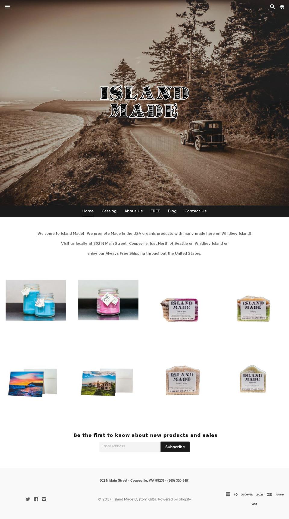 islanderclothing.com shopify website screenshot