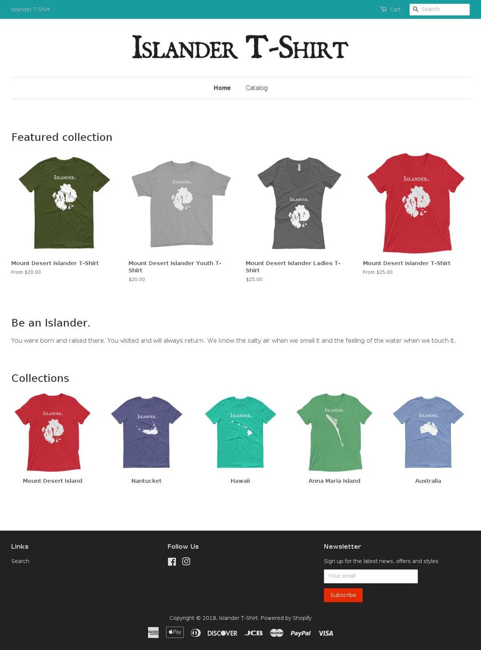islandertshirt.com — Shopify storefront screenshot