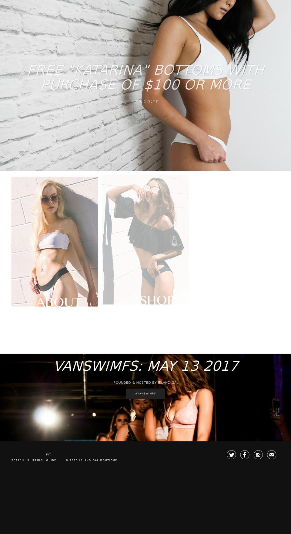 islandgalboutique.com shopify website screenshot