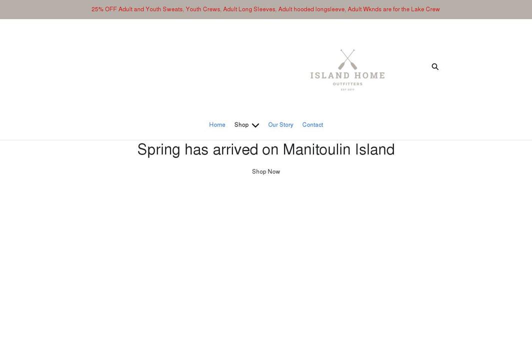 islandhomeoutfitters.ca shopify website screenshot
