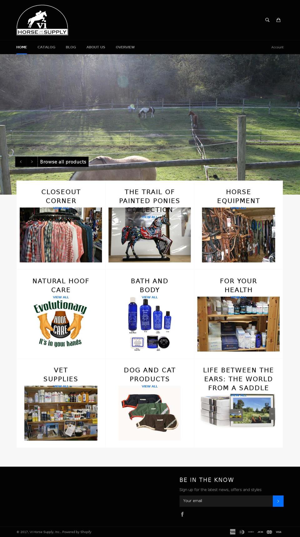 islandhorsesupply.com shopify website screenshot