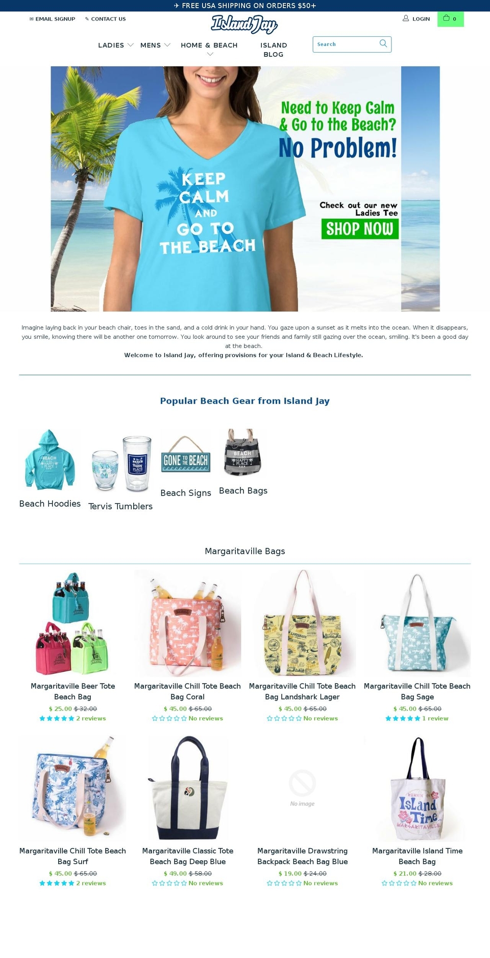 islandjay.com shopify website screenshot