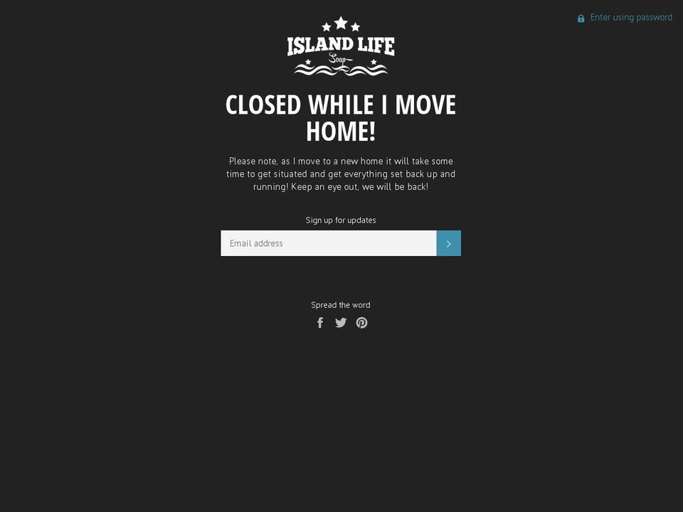 islandlifesoap.ca shopify website screenshot